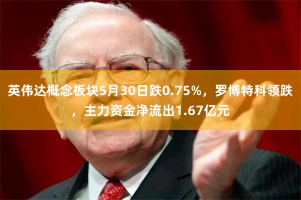 英伟达概念板块5月30日跌0.75%，罗博特科领跌，主力资金净流出1.67亿元