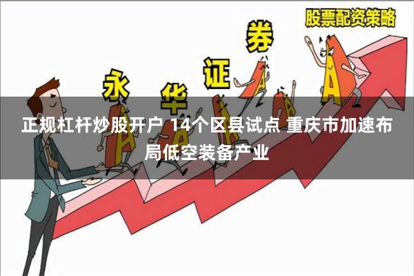 正规杠杆炒股开户 14个区县试点 重庆市加速布局低空装备产业