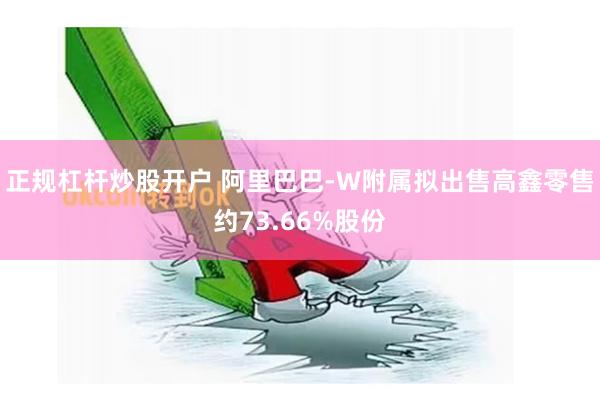 正规杠杆炒股开户 阿里巴巴-W附属拟出售高鑫零售约73.66%股份
