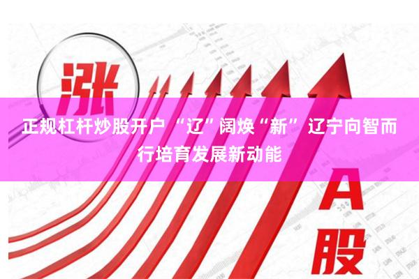 正规杠杆炒股开户 “辽”阔焕“新” 辽宁向智而行培育发展新动能